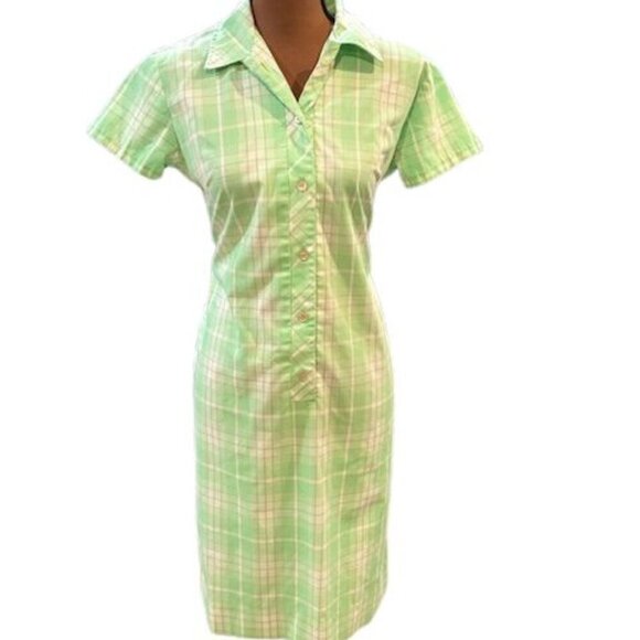 VINTAGE 1960’s Country Miss Green Plaid Dress in Excellent Condition! - Picture 1 of 7